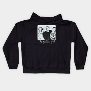 the golden girls B&W design Kids Hoodie